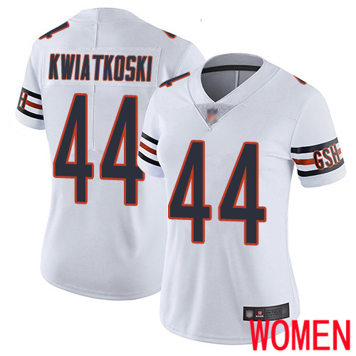Chicago Bears Limited White Women Nick Kwiatkoski Road Jersey NFL Football #44 Vapor Untouchable